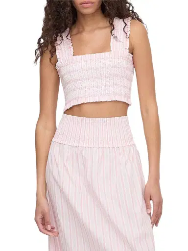 Hill House Home Women's The Azalea Nap Top - Pink Variegated Stripe - Size XXL | Thumbnail 1 Hill House Home Women's The Azalea Nap Top - Pink Variegated Stripe - Size XXL | Thumbnail 1