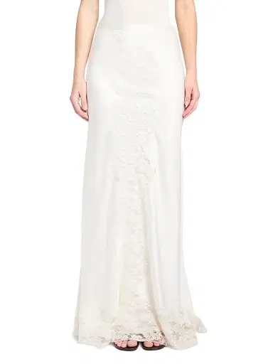 TWP Women's Stretch-Silk Lace Floor-Length Maxi Skirt - | Thumbnail 3 TWP Women's Stretch-Silk Lace Floor-Length Maxi Skirt - | Thumbnail 3