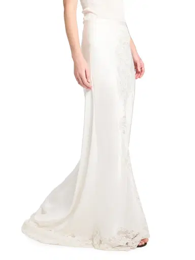 TWP Women's Stretch-Silk Lace Floor-Length Maxi Skirt - | Thumbnail 4 TWP Women's Stretch-Silk Lace Floor-Length Maxi Skirt - | Thumbnail 4