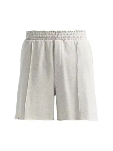 Helmut Lang Men's Compact French Cotton Terry Shorts - Light Grey Melange - Size XL | Thumbnail 1 Helmut Lang Men's Compact French Cotton Terry Shorts - Light Grey Melange - Size XL | Thumbnail 1
