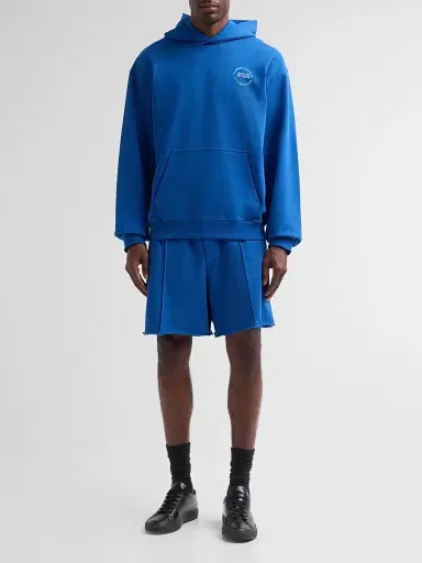 Helmut Lang Men's Compact French Cotton Terry Shorts - Royal Blue - Size XL | Thumbnail 2 Helmut Lang Men's Compact French Cotton Terry Shorts - Royal Blue - Size XL | Thumbnail 2