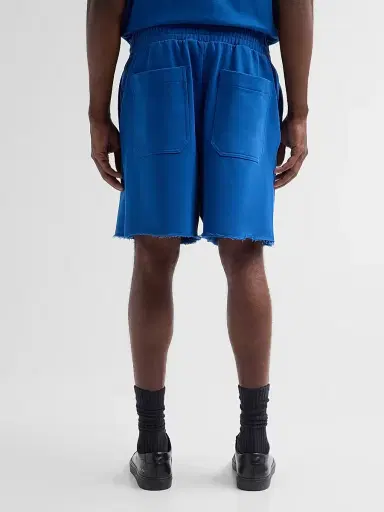 Helmut Lang Men's Compact French Cotton Terry Shorts - Royal Blue - Size XL | Thumbnail 3 Helmut Lang Men's Compact French Cotton Terry Shorts - Royal Blue - Size XL | Thumbnail 3
