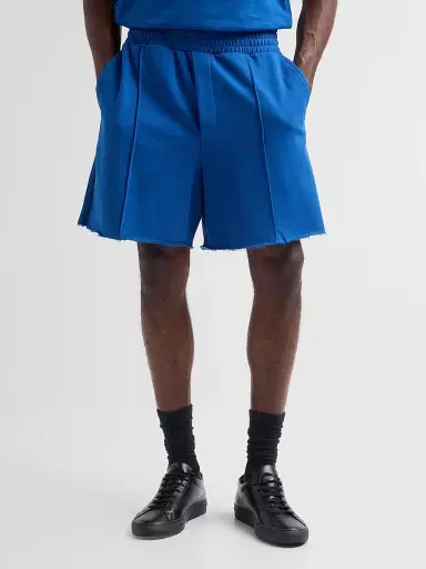 Helmut Lang Men's Compact French Cotton Terry Shorts - Royal Blue - Size XL | Thumbnail 4 Helmut Lang Men's Compact French Cotton Terry Shorts - Royal Blue - Size XL | Thumbnail 4