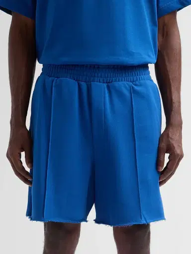 Helmut Lang Men's Compact French Cotton Terry Shorts - Royal Blue - Size XL | Thumbnail 5 Helmut Lang Men's Compact French Cotton Terry Shorts - Royal Blue - Size XL | Thumbnail 5