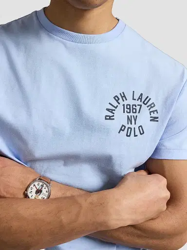 Polo Ralph Lauren Men's Classic-Fit Logo Jersey T-Shirt - Office Blue - Size XXL | Thumbnail 5 Polo Ralph Lauren Men's Classic-Fit Logo Jersey T-Shirt - Office Blue - Size XXL | Thumbnail 5