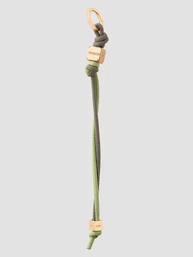 MAISON de SABRÉ Women's Leather Wristlet Charm - Cashmere Matcha | Thumbnail 2 MAISON de SABRÉ Women's Leather Wristlet Charm - Cashmere Matcha | Thumbnail 2