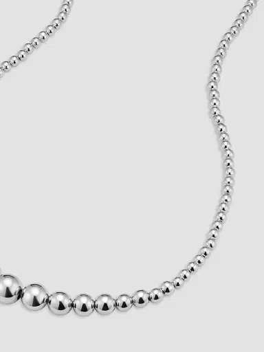 Oradina Women's Belle of the Ball Necklace in Sterling Silver - Silver | Thumbnail 5 Oradina Women's Belle of the Ball Necklace in Sterling Silver - Silver | Thumbnail 5