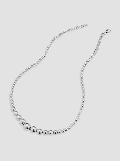 Oradina Women's Belle of the Ball Necklace in Sterling Silver - Silver | Thumbnail 6 Oradina Women's Belle of the Ball Necklace in Sterling Silver - Silver | Thumbnail 6