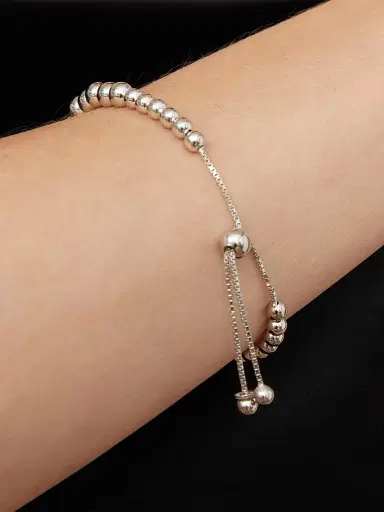 Oradina Women's Belle of the Ball Adjustable Bracelet in Sterling Silver - Silver | Thumbnail 2 Oradina Women's Belle of the Ball Adjustable Bracelet in Sterling Silver - Silver | Thumbnail 2