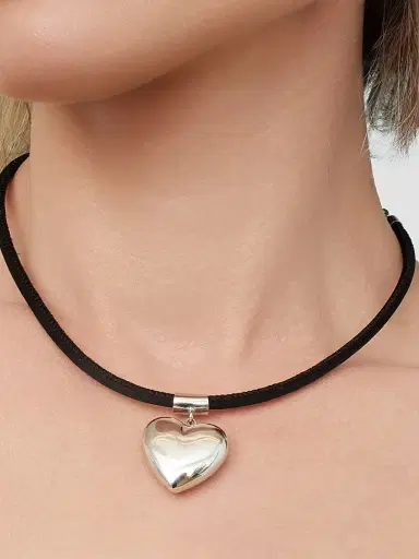 Oradina Women's Lover Cord Pendant Necklace in Sterling Silver - Silver | Thumbnail 4 Oradina Women's Lover Cord Pendant Necklace in Sterling Silver - Silver | Thumbnail 4