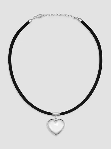 Oradina Women's Lover Cord Pendant Necklace in Sterling Silver - Silver | Thumbnail 5 Oradina Women's Lover Cord Pendant Necklace in Sterling Silver - Silver | Thumbnail 5