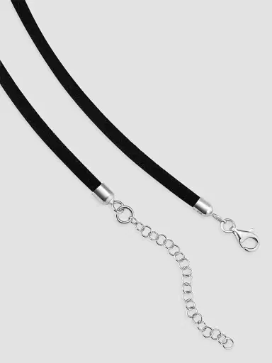 Oradina Women's Lover Cord Pendant Necklace in Sterling Silver - Silver | Thumbnail 6 Oradina Women's Lover Cord Pendant Necklace in Sterling Silver - Silver | Thumbnail 6