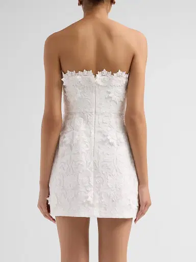 As It May Women's Nerida Floral Appliqué Sheath Mini Dress - Ivory - Size XXL | Thumbnail 3 As It May Women's Nerida Floral Appliqué Sheath Mini Dress - Ivory - Size XXL | Thumbnail 3