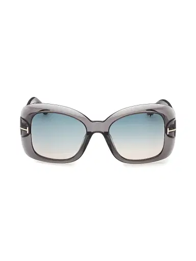 Tom Ford Women's Sandra-02 52MM Square Sunglasses - Grey Turquoise | Thumbnail 2 Tom Ford Women's Sandra-02 52MM Square Sunglasses - Grey Turquoise | Thumbnail 2
