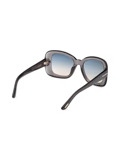 Tom Ford Women's Sandra-02 52MM Square Sunglasses - Grey Turquoise | Thumbnail 6 Tom Ford Women's Sandra-02 52MM Square Sunglasses - Grey Turquoise | Thumbnail 6