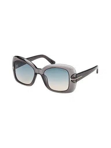 Tom Ford Women's Sandra-02 52MM Square Sunglasses - Grey Turquoise | Thumbnail 1 Tom Ford Women's Sandra-02 52MM Square Sunglasses - Grey Turquoise | Thumbnail 1