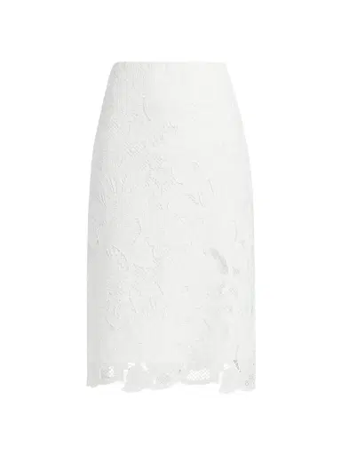 Kobi Halperin Women's Nala Lace Pencil Skirt - White | Thumbnail 1 Kobi Halperin Women's Nala Lace Pencil Skirt - White | Thumbnail 1