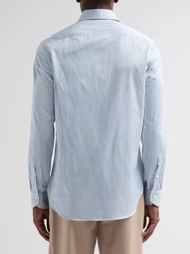 Canali Men's Teal Striped Dress Shirt - Teal - Size 17 | Thumbnail 3 Canali Men's Teal Striped Dress Shirt - Teal - Size 17 | Thumbnail 3