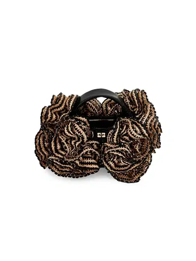 Ganni Women's Froufrou Mini Hobo Bag - Black | Thumbnail 3 Ganni Women's Froufrou Mini Hobo Bag - Black | Thumbnail 3