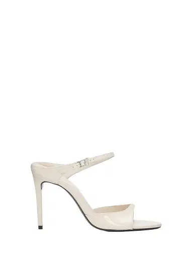 Schutz Women's Lyra 100MM Patent Leather Slip-On Sandals - Sugar White | Thumbnail 1 Schutz Women's Lyra 100MM Patent Leather Slip-On Sandals - Sugar White | Thumbnail 1