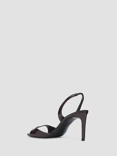 Schutz Women's Scarlett Sling 80MM Patent Leather Slingback Sandals - Maplewood | Thumbnail 4 Schutz Women's Scarlett Sling 80MM Patent Leather Slingback Sandals - Maplewood | Thumbnail 4