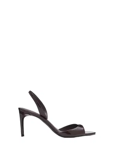Schutz Women's Scarlett Sling 80MM Patent Leather Slingback Sandals - Maplewood | Thumbnail 1 Schutz Women's Scarlett Sling 80MM Patent Leather Slingback Sandals - Maplewood | Thumbnail 1