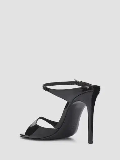Schutz Women's Lyra 100MM Patent Leather Slip-On Sandals - Black | Thumbnail 2 Schutz Women's Lyra 100MM Patent Leather Slip-On Sandals - Black | Thumbnail 2