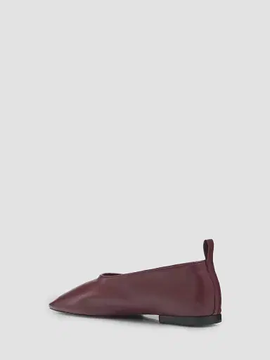 Schutz Women's Hadley Leather Ballerina Flats - Wine Berry | Thumbnail 4 Schutz Women's Hadley Leather Ballerina Flats - Wine Berry | Thumbnail 4