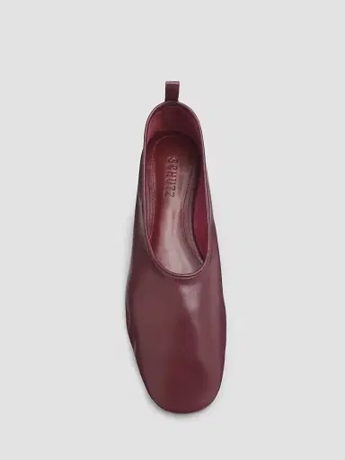 Schutz Women's Hadley Leather Ballerina Flats - Wine Berry | Thumbnail 5 Schutz Women's Hadley Leather Ballerina Flats - Wine Berry | Thumbnail 5