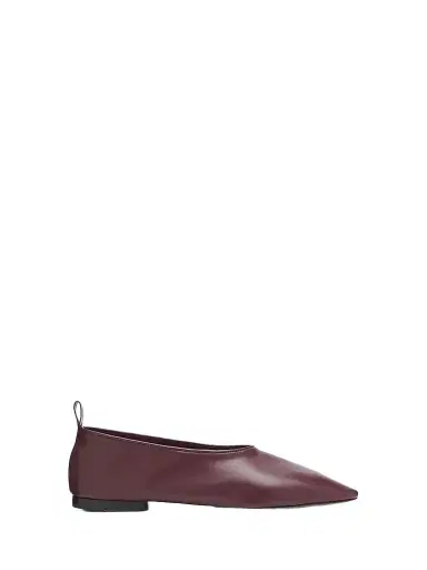 Schutz Women's Hadley Leather Ballerina Flats - Wine Berry | Thumbnail 1 Schutz Women's Hadley Leather Ballerina Flats - Wine Berry | Thumbnail 1
