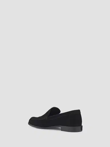 Schutz Women's Tyla Moc Toe Suede Loafers - Black | Thumbnail 4 Schutz Women's Tyla Moc Toe Suede Loafers - Black | Thumbnail 4