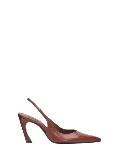 Schutz Women's Lexi 90MM Leather Slingback Pumps - Warm Toffee | Thumbnail 1 Schutz Women's Lexi 90MM Leather Slingback Pumps - Warm Toffee | Thumbnail 1