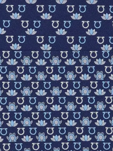 Ferragamo Men's Frog Print Silk Tie | Thumbnail 4 Ferragamo Men's Frog Print Silk Tie | Thumbnail 4