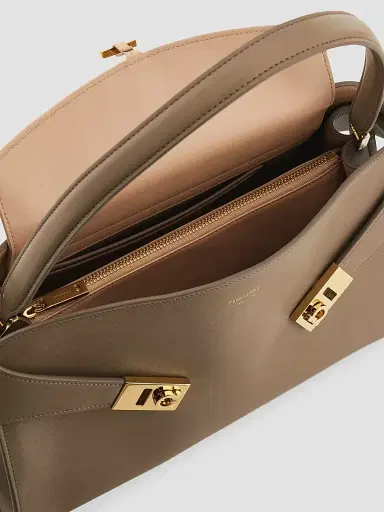 Ferragamo Women's Hug Medium Gancini Leather Shoulder Bag | Thumbnail 6 Ferragamo Women's Hug Medium Gancini Leather Shoulder Bag | Thumbnail 6