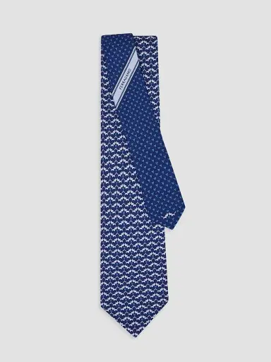 Ferragamo Men's Fox Print Silk Tie | Thumbnail 3 Ferragamo Men's Fox Print Silk Tie | Thumbnail 3