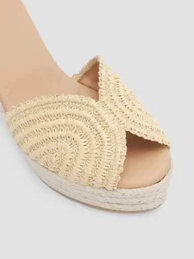 Odissì Women's Ava Platform Wedge Espadrilles - Natural - Size 11 | Thumbnail 3 Odissì Women's Ava Platform Wedge Espadrilles - Natural - Size 11 | Thumbnail 3