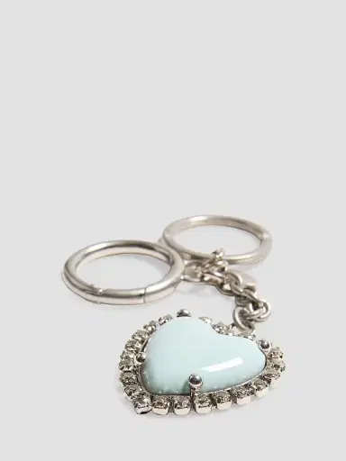 Valentino Garavani Women's Coeur Hyperbole Bag Charm with Key Chain | Thumbnail 2 Valentino Garavani Women's Coeur Hyperbole Bag Charm with Key Chain | Thumbnail 2
