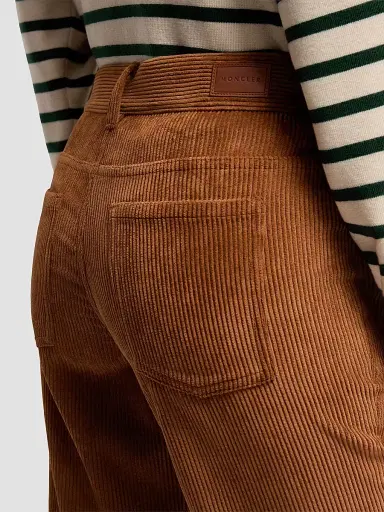 Moncler Women's Pants in Corduroy - Camel Beige - Size Large | Thumbnail 4 Moncler Women's Pants in Corduroy - Camel Beige - Size Large | Thumbnail 4