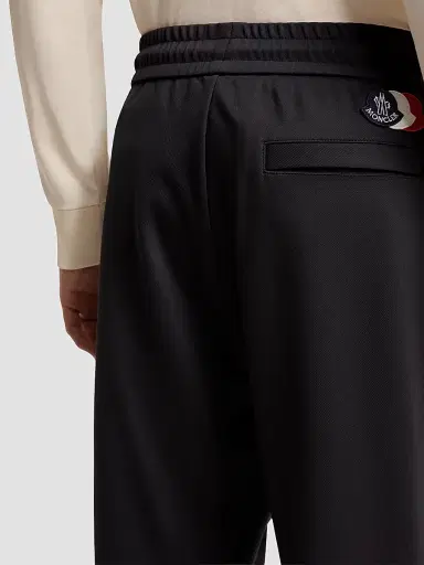 Moncler Men's Sweatpants in Technical Jersey - Dark Blue | Thumbnail 4 Moncler Men's Sweatpants in Technical Jersey - Dark Blue | Thumbnail 4