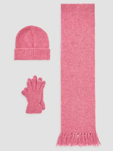 Moncler Little Girl's & Girl's Beanie, Scarf and Gloves Set | Thumbnail 2 Moncler Little Girl's & Girl's Beanie, Scarf and Gloves Set | Thumbnail 2