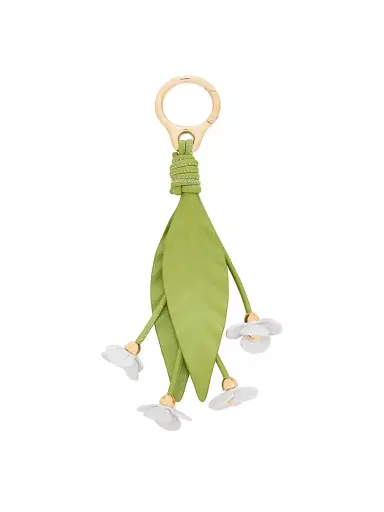LOEWE Women's x Paula's Ibiza Strawberry Flower Charm - Green White | Thumbnail 1 LOEWE Women's x Paula's Ibiza Strawberry Flower Charm - Green White | Thumbnail 1
