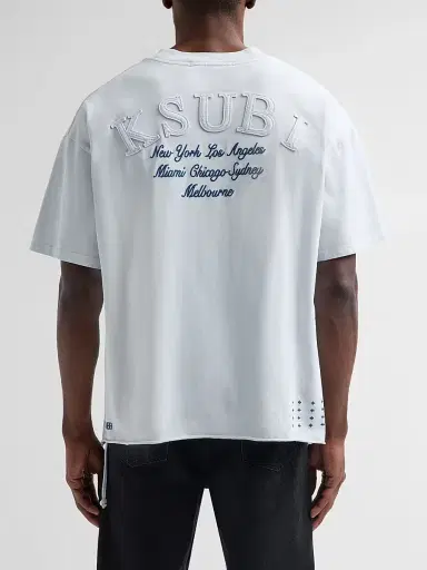 Ksubi Men's Stellar Ekcess Crewneck T-Shirt - Blue | Thumbnail 3 Ksubi Men's Stellar Ekcess Crewneck T-Shirt - Blue | Thumbnail 3