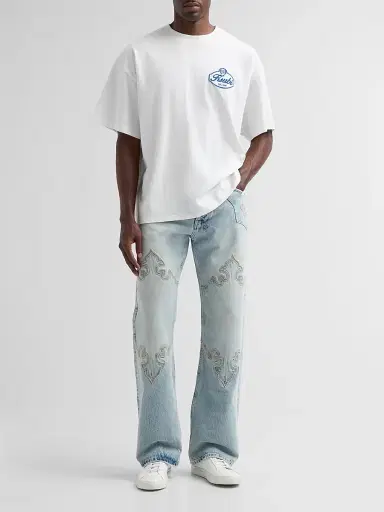Ksubi Men's Toro Krystal Blue Bootcut Jeans - Denim | Thumbnail 2 Ksubi Men's Toro Krystal Blue Bootcut Jeans - Denim | Thumbnail 2