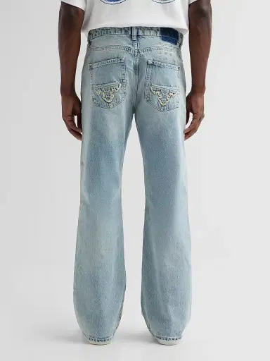Ksubi Men's Toro Krystal Blue Bootcut Jeans - Denim | Thumbnail 3 Ksubi Men's Toro Krystal Blue Bootcut Jeans - Denim | Thumbnail 3