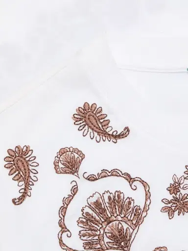 Johnny Was Women's Jaden Paisley Crewneck T-Shirt - White | Thumbnail 7 Johnny Was Women's Jaden Paisley Crewneck T-Shirt - White | Thumbnail 7