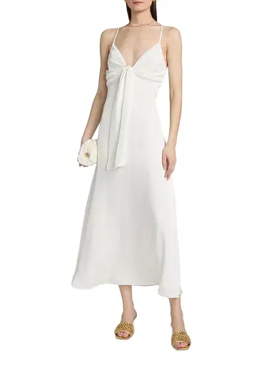 Ramy Brook Women's Mckenzie Plunging V-Neck A-Line Midi-Dress - | Thumbnail 3 Ramy Brook Women's Mckenzie Plunging V-Neck A-Line Midi-Dress - | Thumbnail 3
