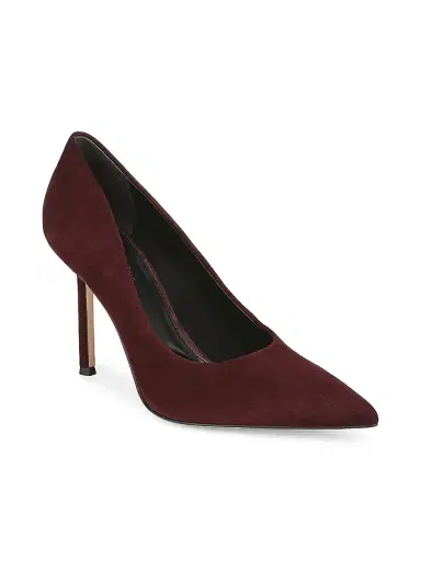 Favorite Daughter Women's Riley Suede 95MM Stiletto Pumps - Bordeaux - Size 11 | Thumbnail 2 Favorite Daughter Women's Riley Suede 95MM Stiletto Pumps - Bordeaux - Size 11 | Thumbnail 2