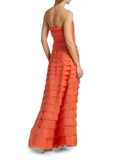 Amur Women's Pepper Strapless Layered Gown - Desert Sun - Size 4 | Thumbnail 5 Amur Women's Pepper Strapless Layered Gown - Desert Sun - Size 4 | Thumbnail 5