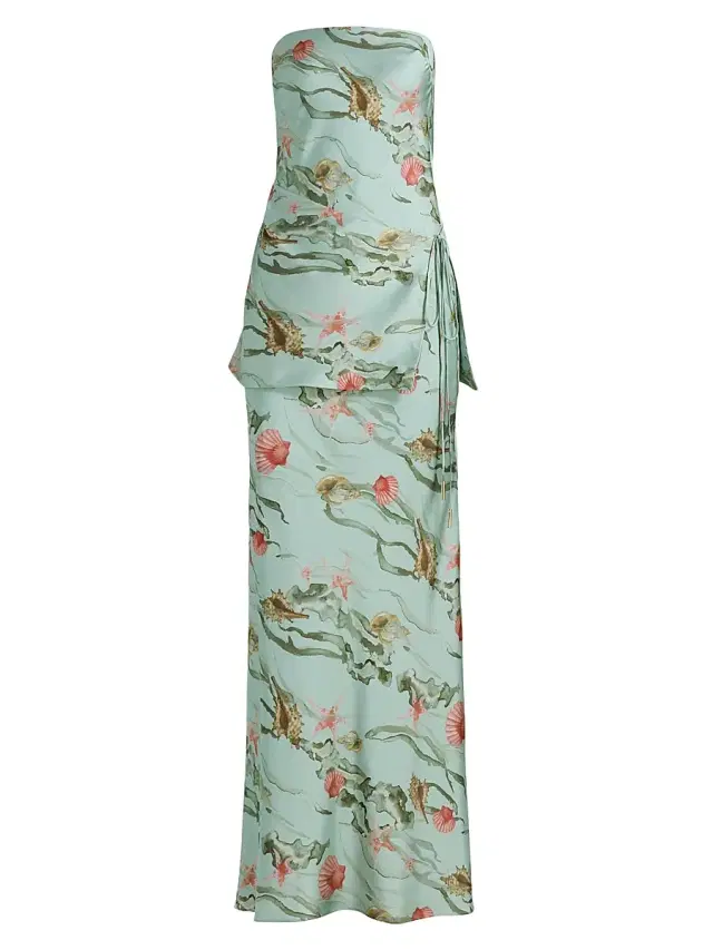Women's Ever Printed Tiered Maxi Dress - Tidal Mosaic Women's Ever Printed Tiered Maxi Dress - Tidal Mosaic