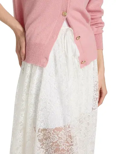 DÔEN Women's Zinnia Lace Midi-Skirt - Salt - Size XS | Thumbnail 6 DÔEN Women's Zinnia Lace Midi-Skirt - Salt - Size XS | Thumbnail 6